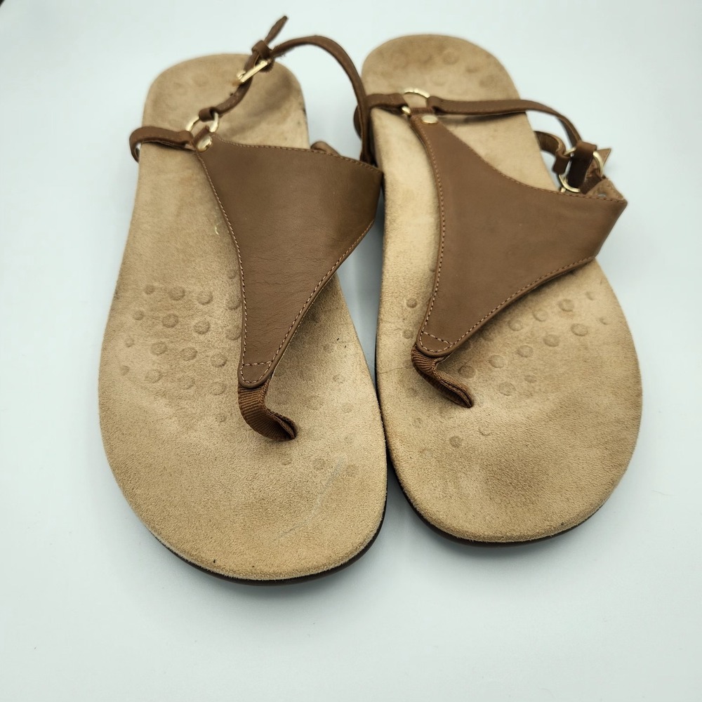 Vionic Kirra Womens Size 11 Brown Leather Backstrap Sandals‎ - Picture 7 of 7